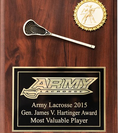 SA912 - Single Lacrosse Stick 9 X 12 Plaque